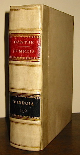 Dante Alighieri  Comedia del divino poeta Danthe Alighieri, con la dotta & leggiadra spositione di Christophoro Landino: con somma diligentia & accuratissimo studio nuovamente corretta, & emendata: da infiniti errori purgata, ac etiandio di utilissime postille ornata. Aggiuntavi di nuovo una copiosissima Tavola con le storie, favole, sententie, & le cose memorabili & degne di annotatione che in tutta l'opera si ritrovano 1536 (al colophon, in Vineggia per M. Bernardino Stagnino) in Vinegia ad instantia di M. Gioanni Giolitto da Trino 